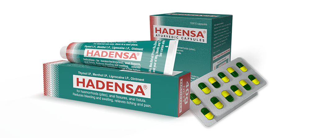 Hadensa Ointment & Capsule for Piles, Fissures & Fistula